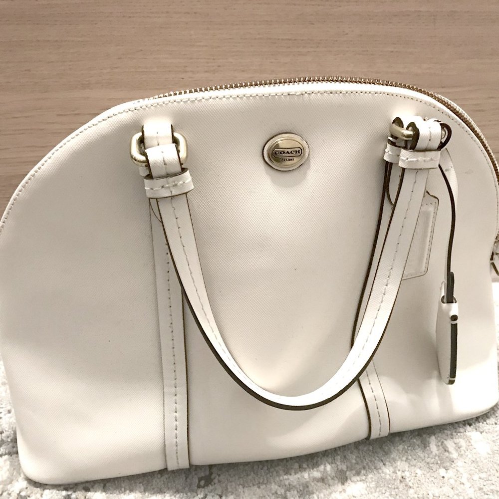 Coach White Bag